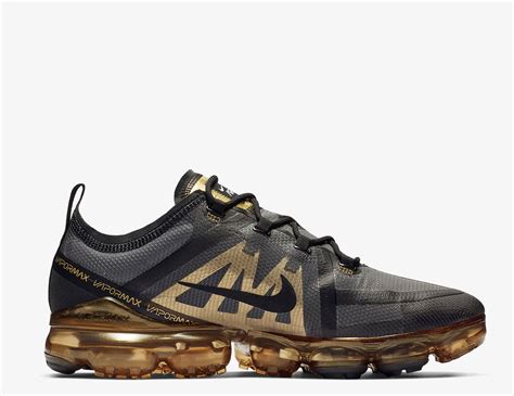 nike vapormax zwart goud|Nike Air VaporMax 2019 Black Metallic Gold Men's.